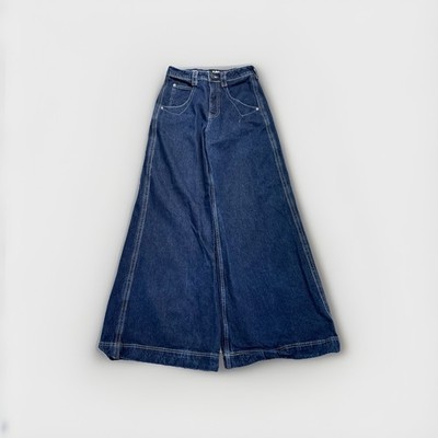 A.LAB Digital Turntable Jeans Womens 2 JNCO Baggy Skater Y2K Raver 32  Wide Leg