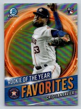 2021 Bowman Chrome Rookie of the Year #RRYCJ Cristian Javier (ref 194133)