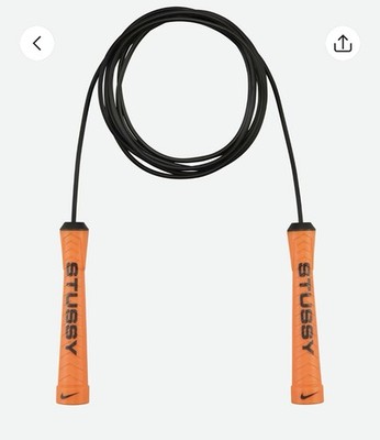 STUSSY NIKE SPEED ROPE なわとび 縄跳び NEW Stussy x Nike Speed Rope Safety Orange In Hand 100% AUTHENTIC