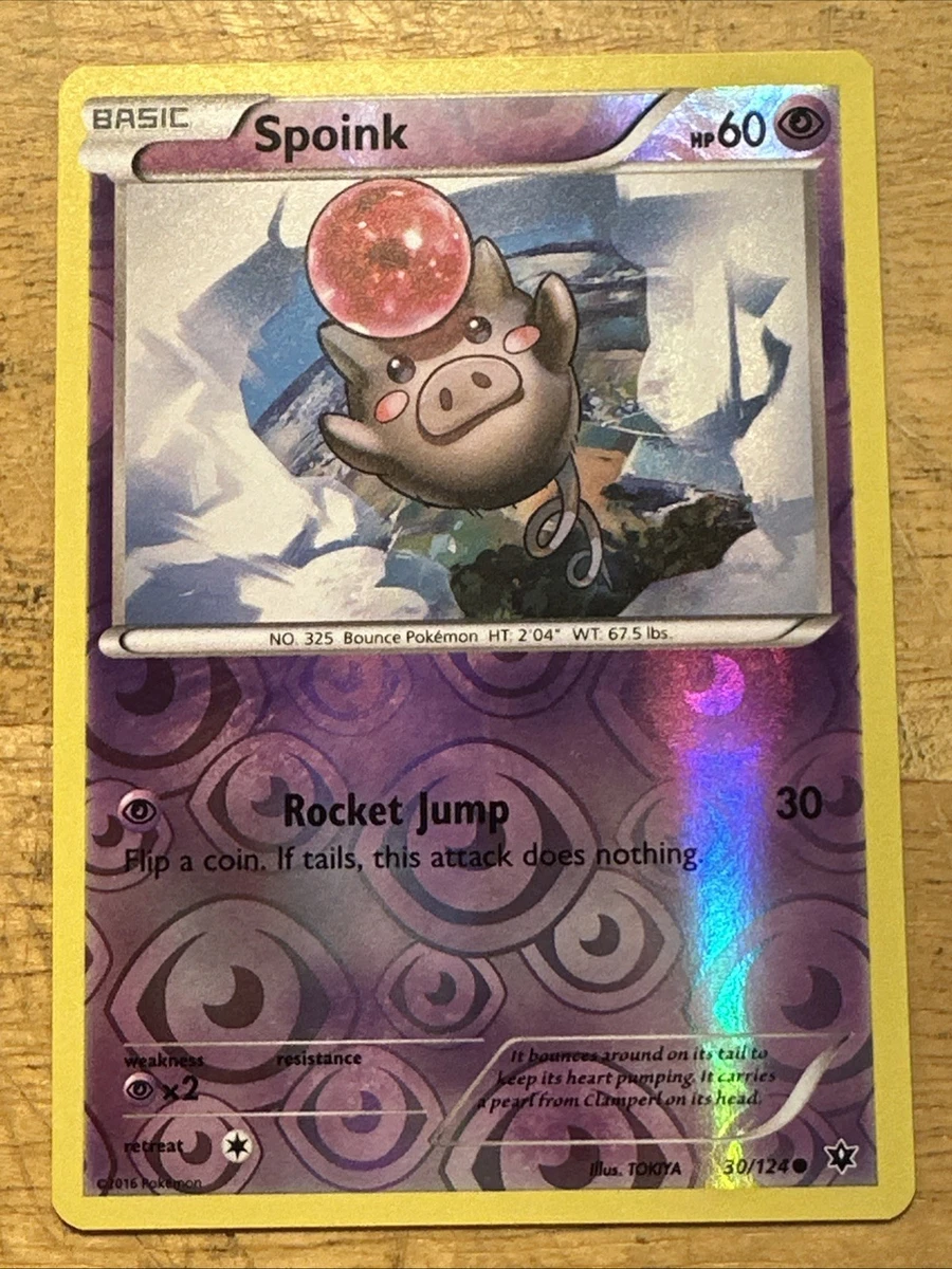 Spoink 30/124 Reverse Holo XY Fates Collide VLP/NM Pokemon Card