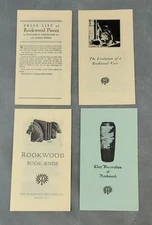 Vintage ROOKWOOD Assorted POTTERY PRICE LIST Pamphlets & Brochures Lot of 4
