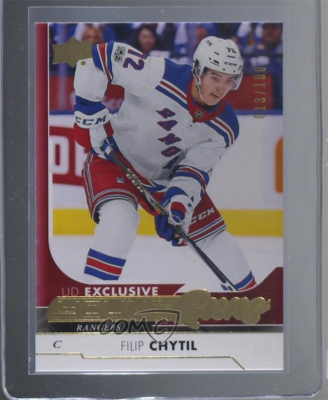 2017-18 Upper Deck Young Guns Exclusives 13/100 Filip Chytil #227 Rookie RC 0qc