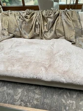 Veratex Empire Valance Sage Gold Floral Curtain 104 x 23"