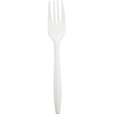 D&W Fine Pack L1001 Spartan White Medium Duty Fork