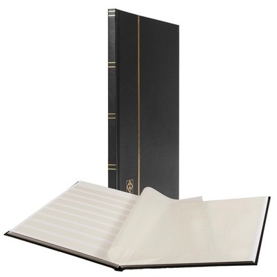 LIGHTHOUSE    BASIC  Hard Cover Stockbook for Stamps   16 White Cardstock 9 x...
