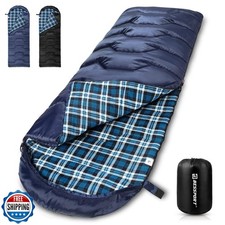 Bessport Flannel Lined Sleeping Bag Winter  18  Extreme 3-4 Season Warm and