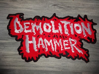 Demolition Hammer Backpatch Shape Patch Thrash Metal Power Trip Anvil *