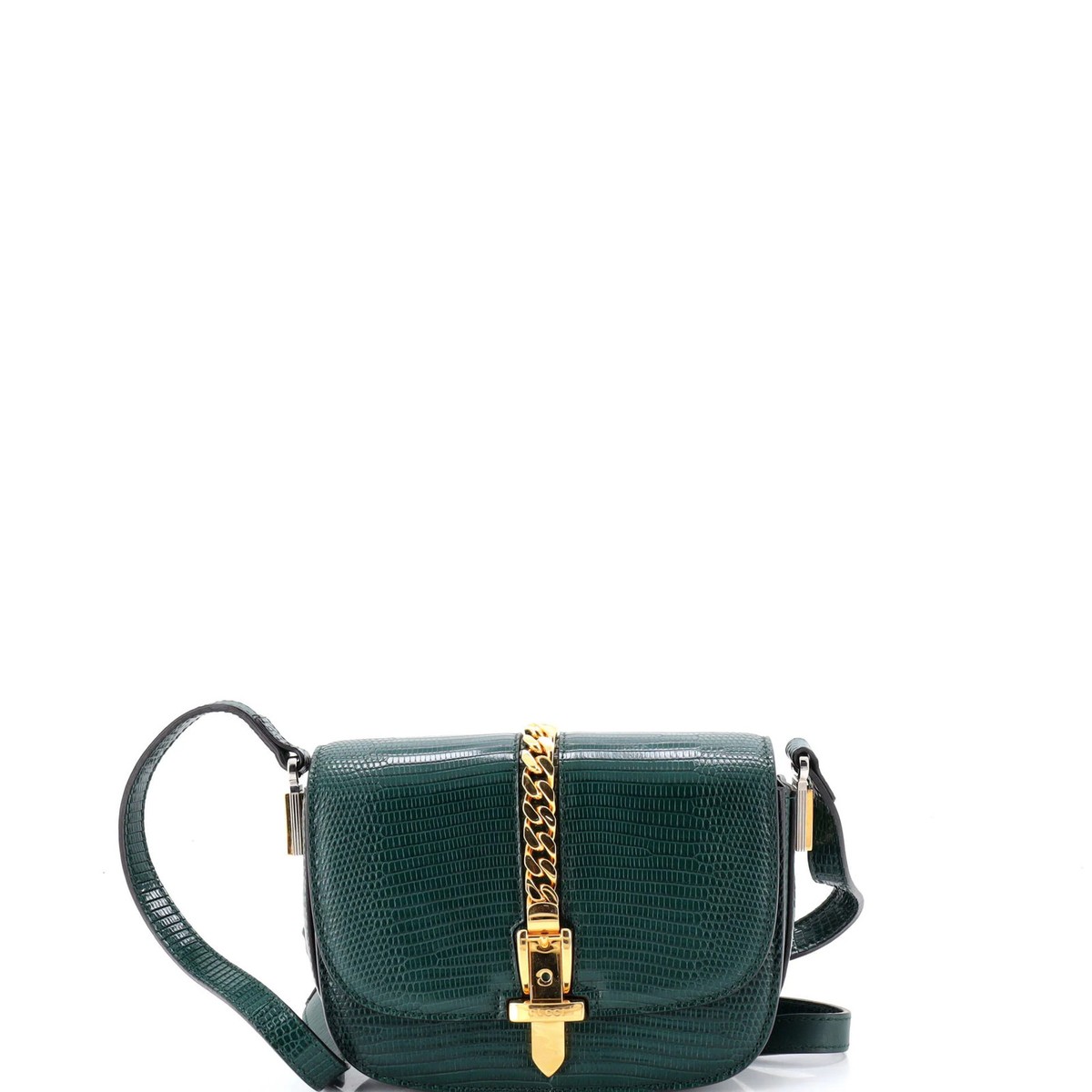 Gucci Sylvie 1969 Shoulder Bag Lizard Small | eBay