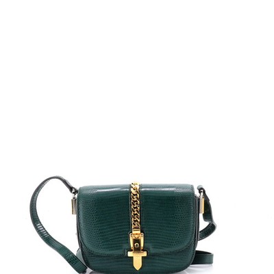 Gucci Sylvie 1969 Shoulder Bag Lizard Small | eBay