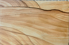 Natural Extraordinary Sandstone Slab, Desert Dunes, Double-sided, Wood Pattern