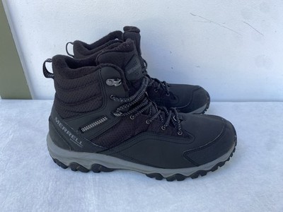 Merrell Thermo Akita Mid Men's Size 10.5 Black Waterproof Outdoor Boots