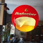 VTG 1999 Budweiser Beer Double Sided Light Up Pub Sign Game Room Man Cave Bar