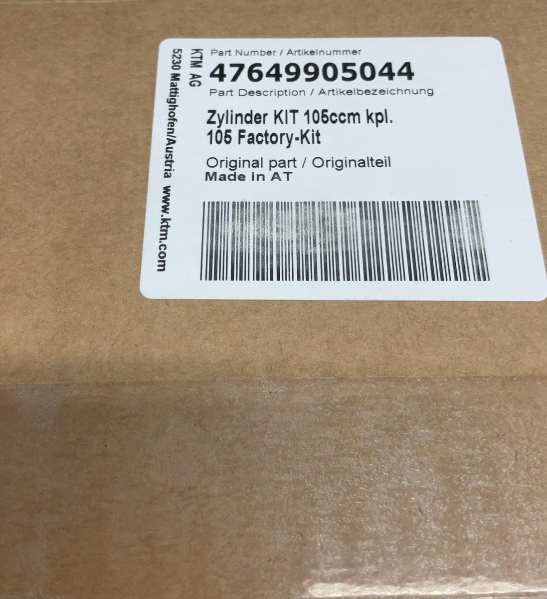 Big Bore Kit 105cc 2021-2024 85 SX Piston Cylinder Rings Factory