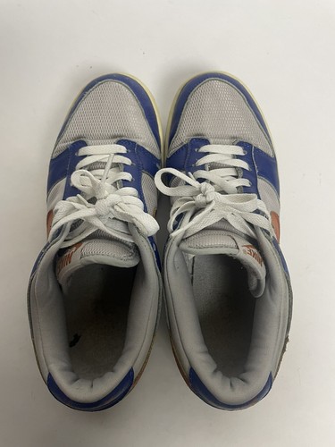 Vintage 2003 Nike Dunk Low Knicks Royal Blue Orange Size 9.5 (624044-481) - Picture 5 of 7