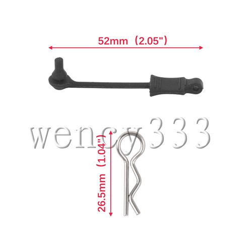 RC Cars Body Clip Retainer Replacement for ARRMA ARAC3445BL 1:10 Black Pack of 4 - Picture 6 of 6