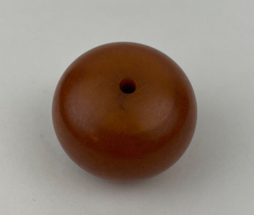 Perla di bachelite Faturan Butterscotch africana vintage - grande cupola ovale 24 g - Foto 7 di 23