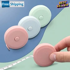 1pc Measuring Tape Retractable Dual Side 60in Multi-Use Measure Push Button Tape