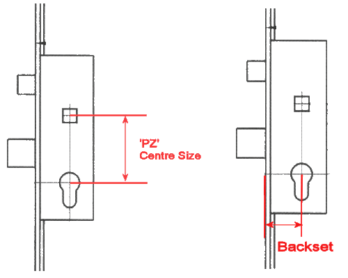WINKHAUS Cobra Keywind Latch& Deadbolt 20mm Radius Faceplate-2 Hook-45mm Backset - Picture 3 of 3