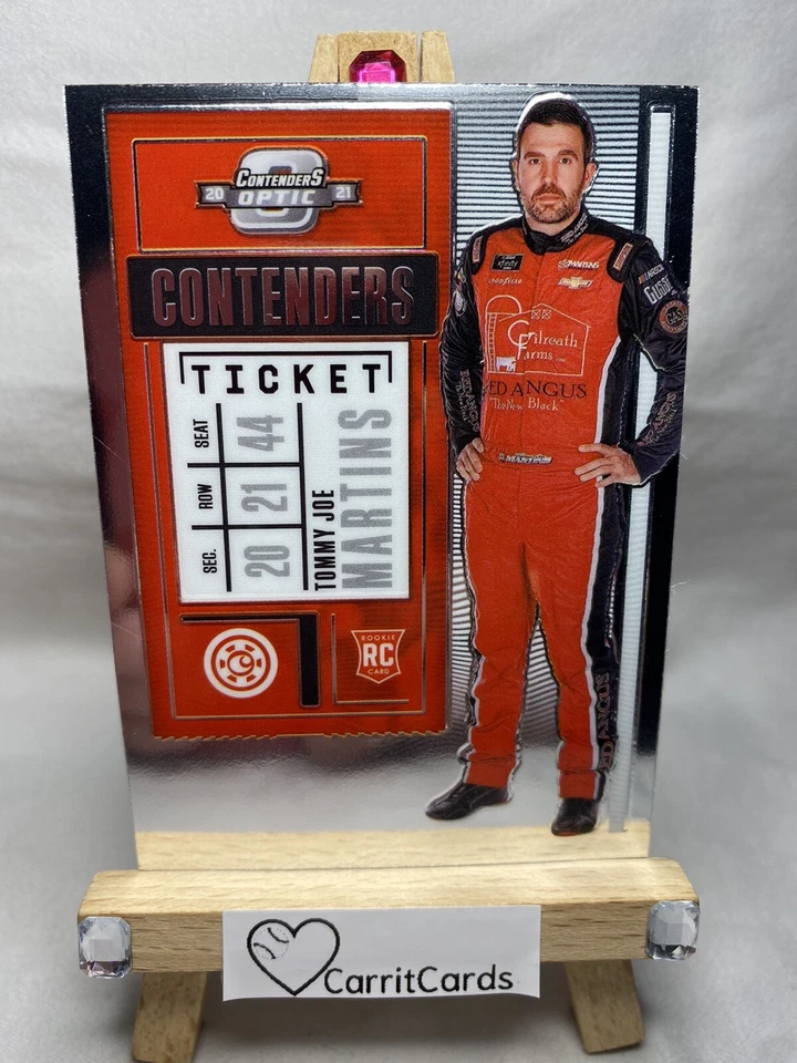 TOMMY JOE MARTINS 2021 Panini Contenders Optic Racing #14 Rookie RC - Image 2 of 4