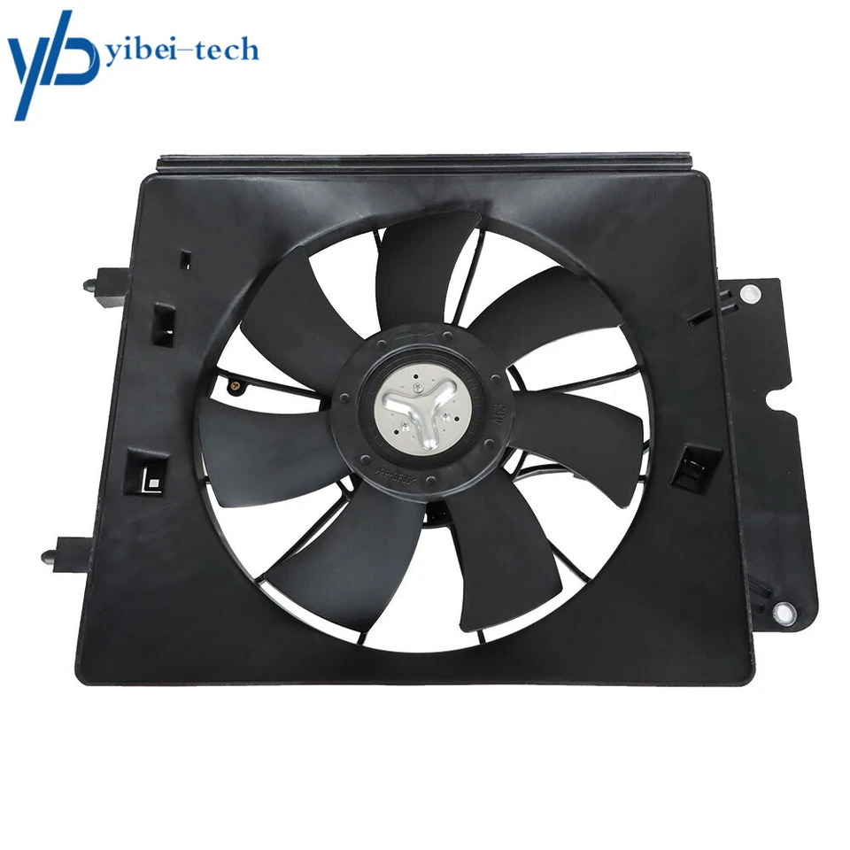 Radiador condensador CA refrigeração 120W ventilador ajuste 2002-2006 Honda CR-V CRV elemento par - Imagem 2 de 4