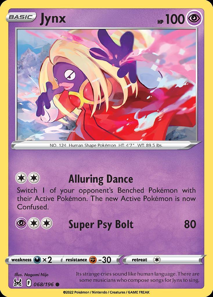 Pokemon Jynx (68/217) Lost Origin NM
