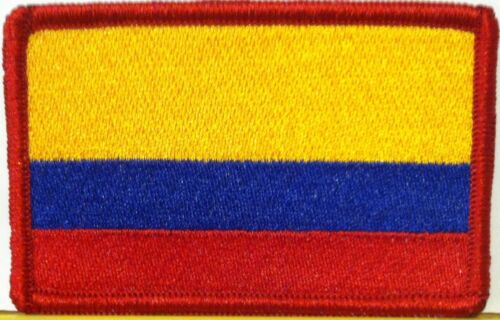 Colombia Flag Iron-On Patch Colombian Tactical  Emblem Red Border #9 - Picture 1 of 1