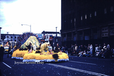 35MM Found Photo Slide Alaska Statehood Welcome Parade Float #6 1959 Seattle