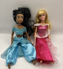 Disney Store Jasmin Doll and 1999 Sleeping Beauty Doll