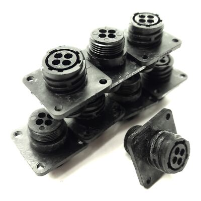 Lot of 8 TE Connectivity 206430-1 Circular Connector Housing, 4-Pin, Size 11