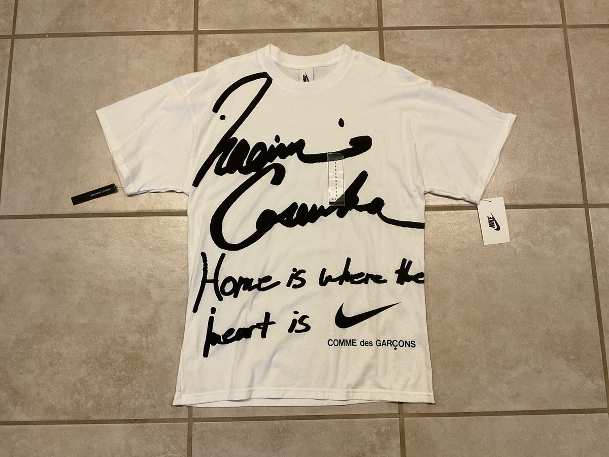 COMME des GARCONS x NIKE WネームTシャツ Comme Des GARCONS X Nike Naomi Osaka T-shirt Home Is Where