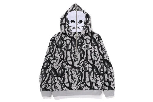 A BATHING APE BAPE X NEIGHBORHOOD TRIAL CAMO TWO FACE HALF A BATHING APE BAPE X NEIGHBORHOOD TRIAL CAMO TWO FACE HALF