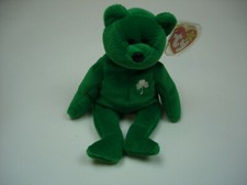 ERIN BEAR Ty Beanie Baby PE Pellets Great Colors Retired 1997 Tag Protector