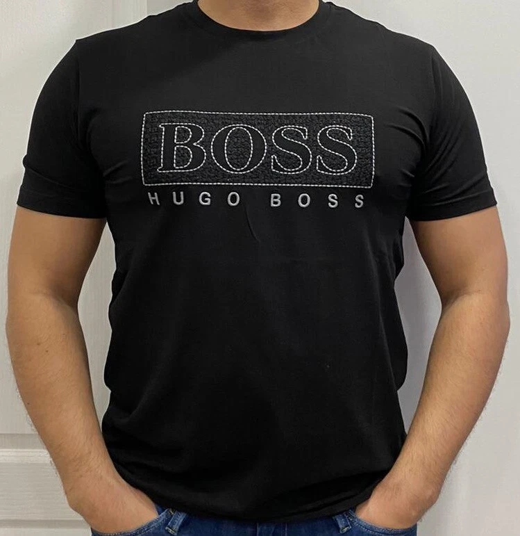 New Hugo Boss Men's Tshirt Sizes S/ M L / XL / 2XL Black White Navy Blue