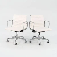 2022 Herman Miller Eames Aluminum Management Desk Chair Bristol Leather 16 avail