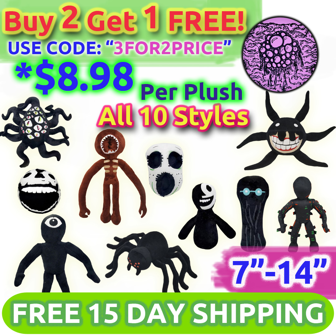  Doors Plush - 10 Seek Plushies Toy for Fans Gift