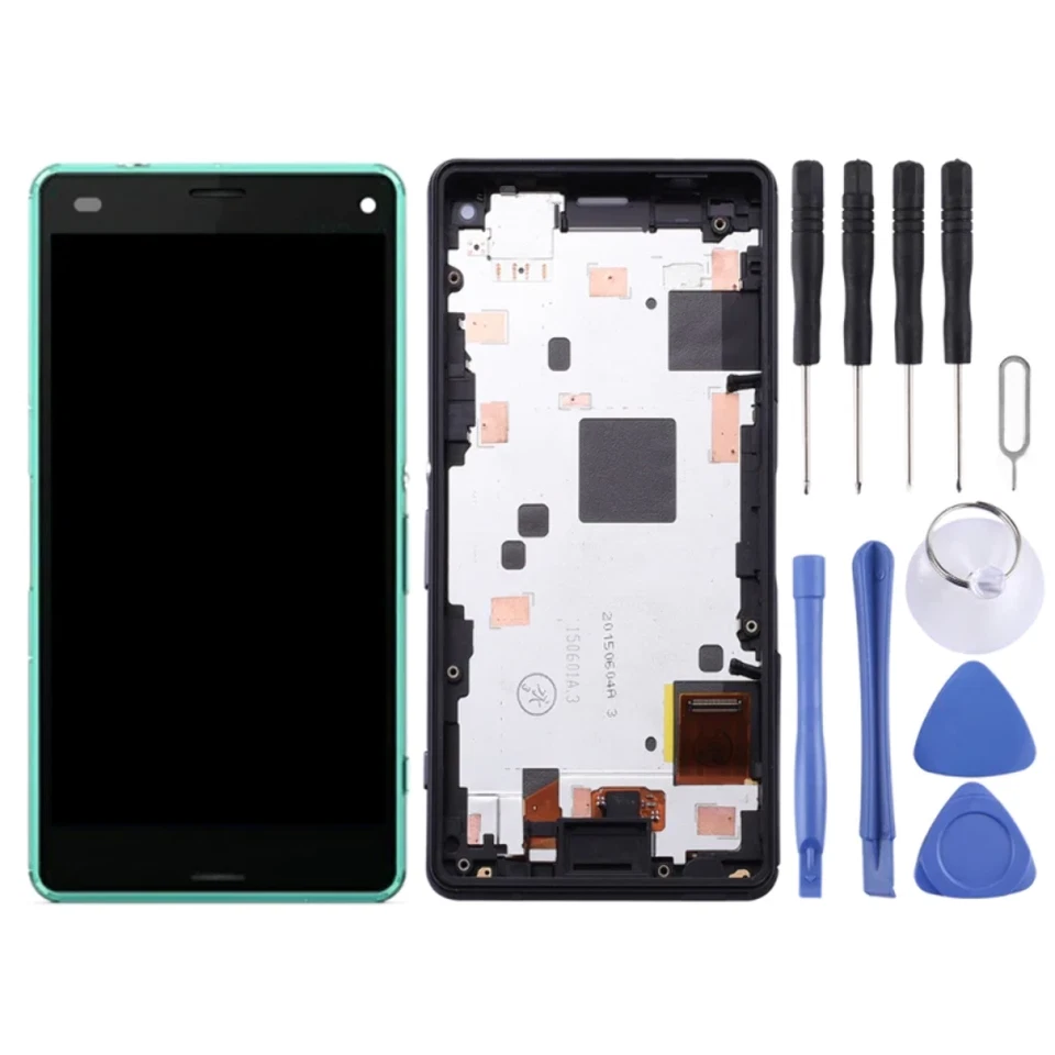For Sony Xperia Z3 Compact Mini LCD Display Touch Screen Digitizer Frame (Green) - Image 2 of 3