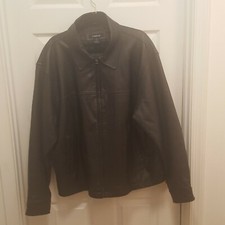 Colebrook Black Leather Motorcycle Jacket Size Xl