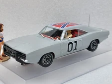 Pioneer P189-DS General Lee Dodge Charger Army Grey Dealer Special 132 Slot Car