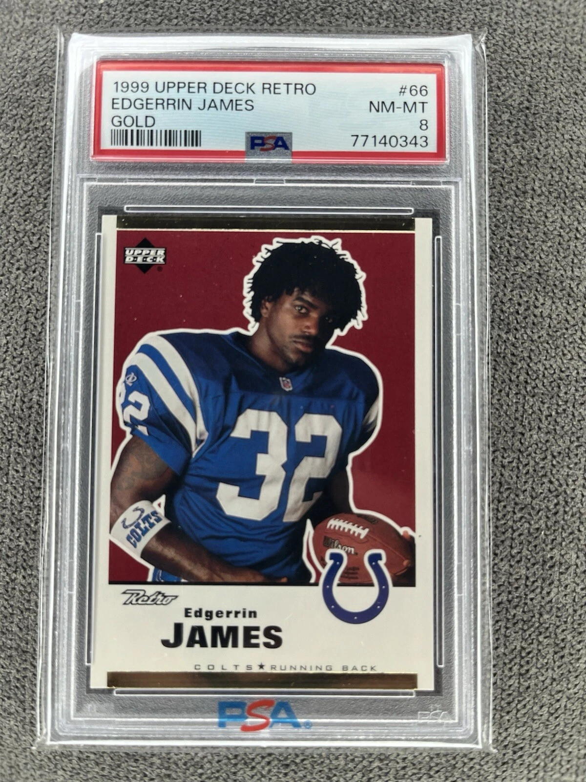 Edgerrin James Upper Deck Retro #66 Gold