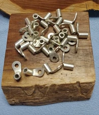 (25) D8-10 90° Sta-kon Non-Insulated Ring Terminal Connector #10 bolt 9-8-7 wir