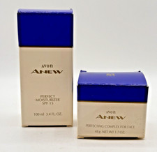 Avon '93 ANEW Perfect Moisturizer 3.4 fl oz  Perfecting Complex Face 1.7 Oz NOS