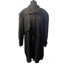 Gorgeous Vtg Long Trench Coat Womens Size 8 By Portrait All Weather Rain Resist