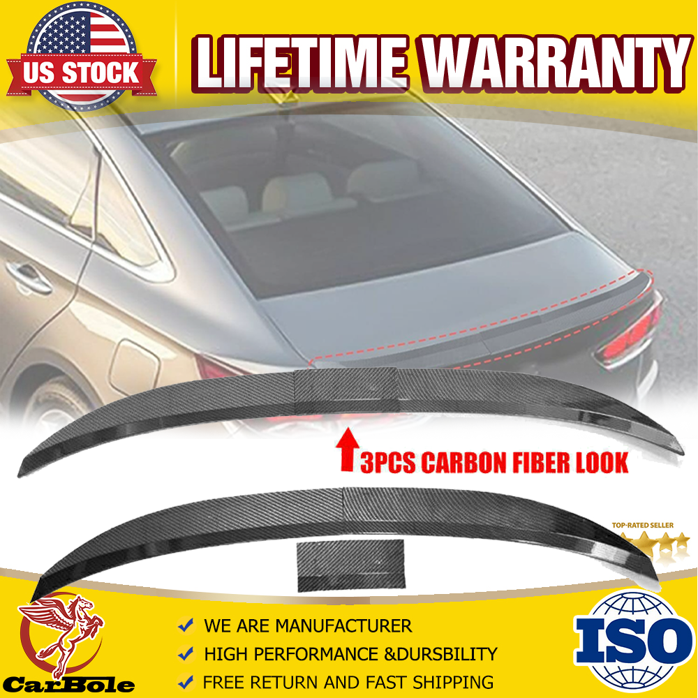 Universal Adjustable Black Trunk Spoiler Lip for Sedans  