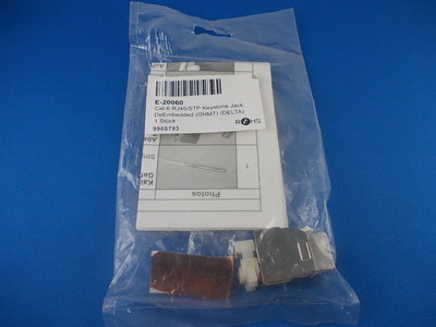 Kabel Keystone Jack E-20060 Cat.6 RJ45/STP Kupplung GHMT Delta NEU