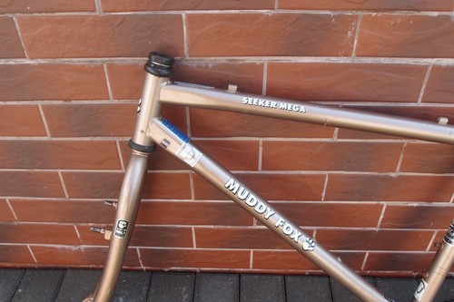 MTB steel frame set Muddy Fox Seeker Mega Hand Built18 in CRMO AKISU E28 - Picture 3 of 24