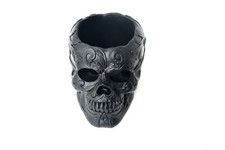 Skull Make up Brush Pen Holder Decor APPVRITIXN