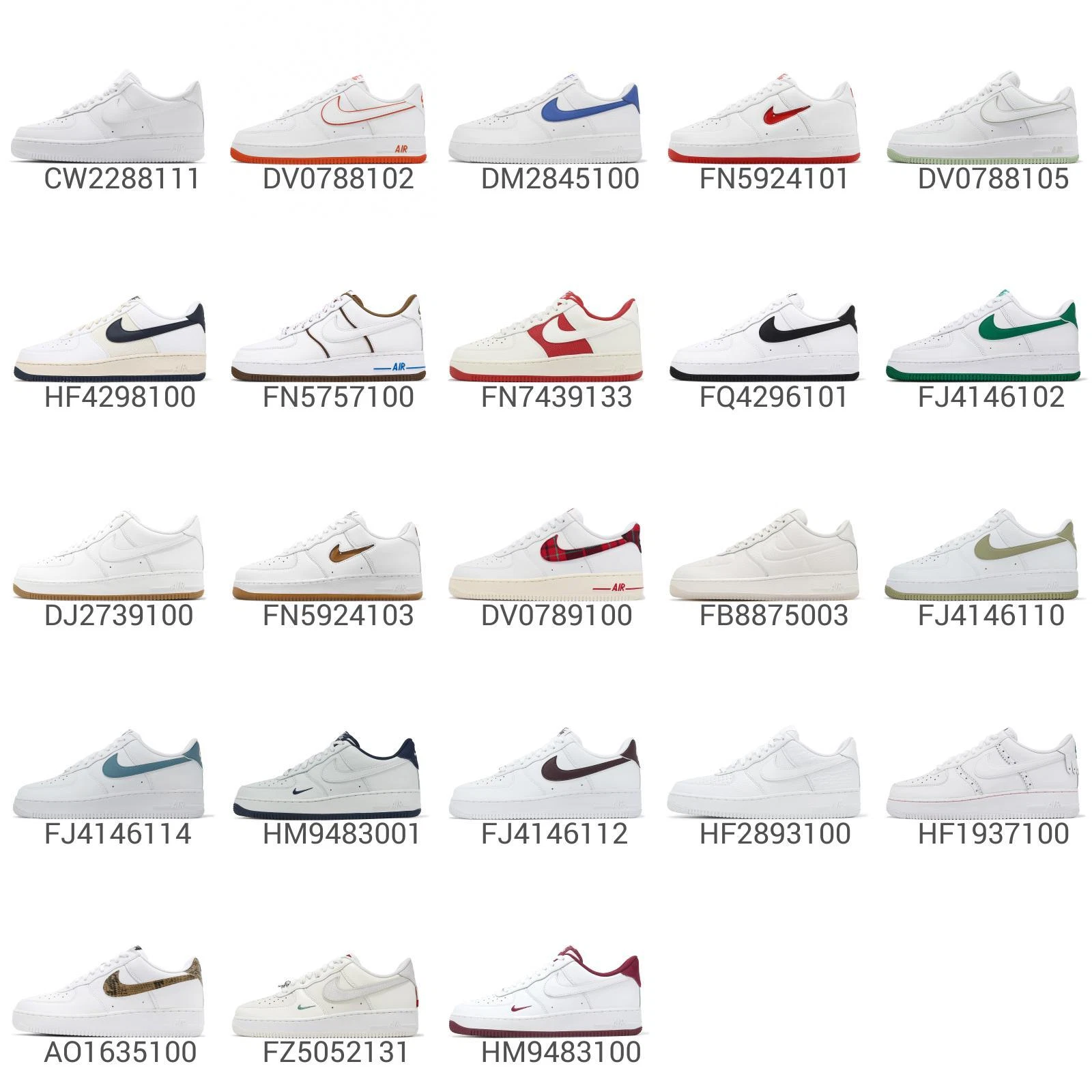 Nike Air Force 1 Low White / Sail Men / Unisex Classic Casual Shoes AF1 Pick 1