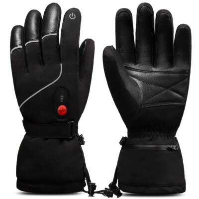 SAVIOR Heated Thick Gloves, Waterproof Rechargeable Electric Touchscreen SMALL