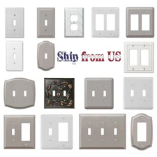 Wall Switch Plate Wallplate Decorative Outlet Cover Toggle Rocker Duplex Outlet