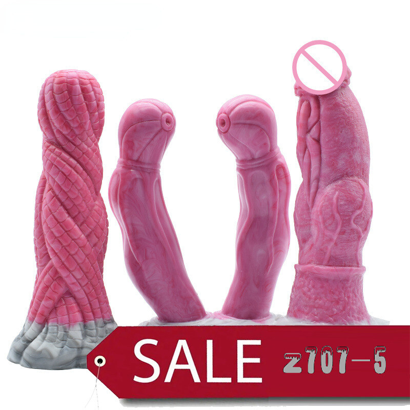 Small Fantasy Double Dildo for Beginner Training Medusa Twist Knotted Sex  Toys